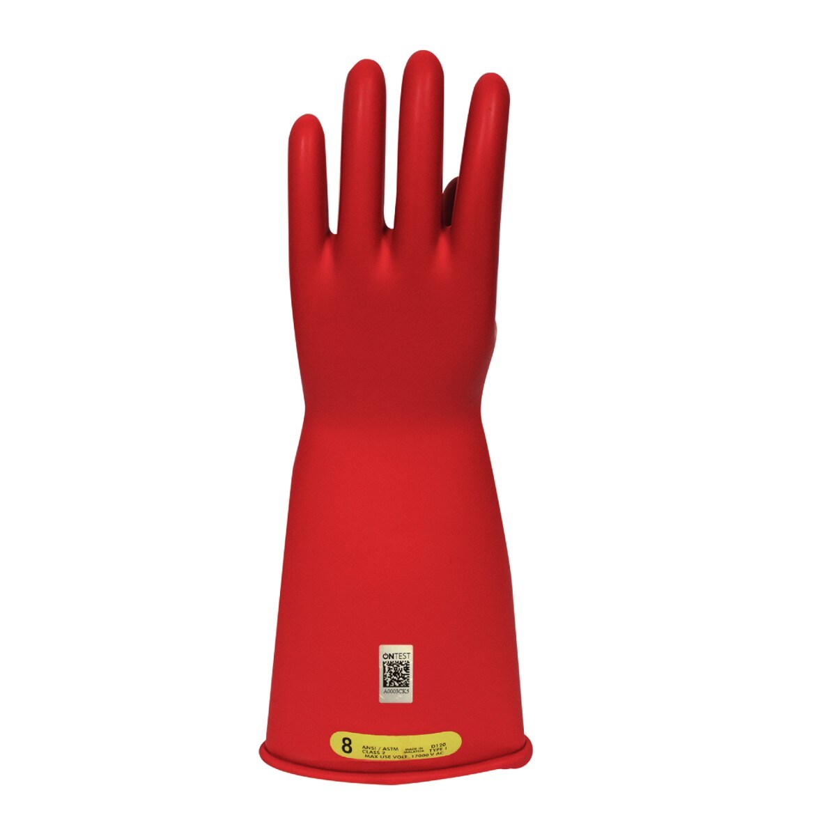 Enespro Class 2 Rubber Voltage 14-inch Gloves in Red